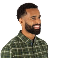 Trespass Men's Casual Cotton Shirt Withnell - BLUE CHECK XXS -Adventure Pulse whitnell matosbtr0037 grn m03