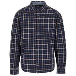 Trespass Men's Casual Cotton Shirt Withnell - BLUE CHECK XXS